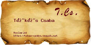 Tőkés Csaba névjegykártya